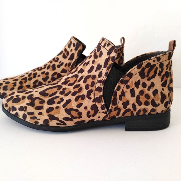 Dr. Scholl's Leopard Print Ankle Boots - Picture 1 of 13
